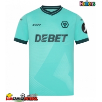 Camisa de Futebol Wolves Jhon Arias #10 Equipamento Secundário 2025-26 Manga Curta